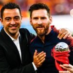 メッシがバルセロナでシャビと特別な夕食会